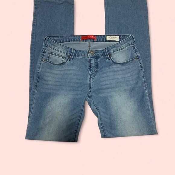 Guess Low Rise Strait Jeans Grace Fit Size 27 - Picture 1 of 8